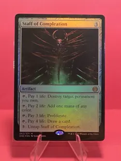 Staff of Compleation Phyrexia: All Will Be One Foil - Image 1