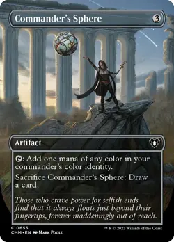 1 x Commander's Sphere - Foil - Borderless - Commander Masters - NM-Mint - MTG - Image 1