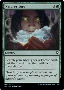 Nature's Lore (Foil) Commander Legends: Battle for Baldur's Gate - Magic MTG NM - Image 1