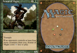 Magic the Gathering -MTG- Avatar of Might - Image 1
