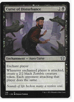 Curse of Disturbance Magic the Gathering Commander: 2021 MTG Uncommon - Image 1