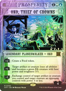 MTG FOIL Oko, Thief of Crowns - Breaking News #050 - Image 1
