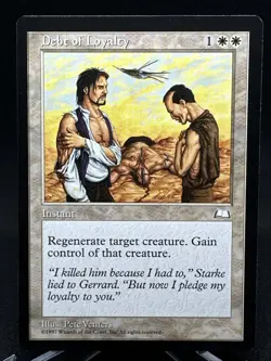 Debt of Loyalty UNPLAYED Weatherlight Reserved List Rare MTG Magic the Gathering - Image 1