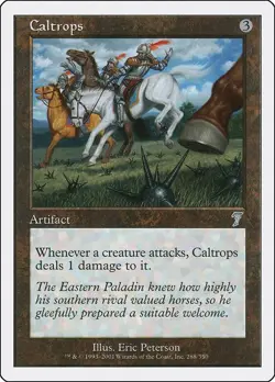Caltrops 7th Edition Uncommon NM Magic: The Gathering 288 Normal - Image 1