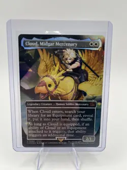 Cloud, Midgar Mercenary (Borderless) (Chocobo Track Foil) Final Fantasy Foil - Image 1