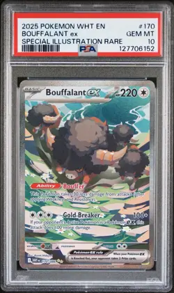 PSA 10 Bouffalant Ex Special Illustration Rare 170/086 Pokemon White Flare Eng - Image 1