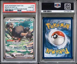 PSA 10 Bouffalant Ex Special Illustration Rare 170/086 Pokemon White Flare Eng - Image 3
