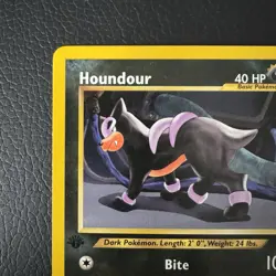 39/75 Houndour 1st Edition Card | Pokemon Neo Discovery 2001 | Near Mint UK - Image 3