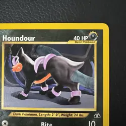 39/75 Houndour 1st Edition Card | Pokemon Neo Discovery 2001 | Near Mint UK - Image 4