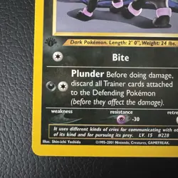 39/75 Houndour 1st Edition Card | Pokemon Neo Discovery 2001 | Near Mint UK - Image 5