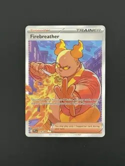 Firebreather PHANTASMAL FLAMES Pokemon TCG PFL 119/094 Illustration Rare Trainer - Image 1