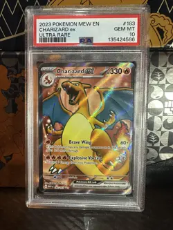 Pokemon TCG Charizard ex 183/165 Scarlet & Violet 151 PSA 10 GEM MINT 💎 - Image 1
