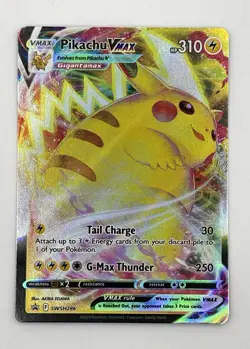 Pokemon Pikachu TCG VMAX Black Star Promo SWSH286 Near Mint Condition - Image 2