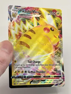 Pokemon Pikachu TCG VMAX Black Star Promo SWSH286 Near Mint Condition - Image 5