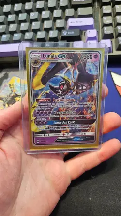 Lunala GX Sun and Moon Base Set 66/149 Ultra Rare 2016 Pokemon TCG - Image 1