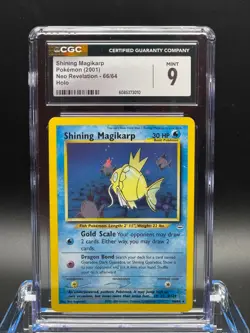 CGC 9 MINT ✨ - Shining Magikarp 66/64 Neo Revelation Holo - 2001 Pokemon - Image 1