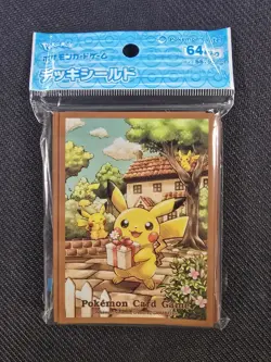 Pokemon Center Japan Exclusive Sleeves Pikachu's Gift Card 64 Count - Image 1
