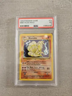 Ninetales 12/102 HOLO original 1999 WOTC Pokemon TCG Pokemon card Base set PSA 5 - Image 1