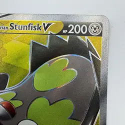 Pokemon TCG Galarian Stunfisk V 184/189 SWSH Darkness Ablaze Full Art NM - Image 4