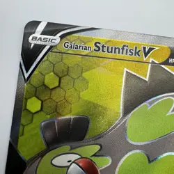 Pokemon TCG Galarian Stunfisk V 184/189 SWSH Darkness Ablaze Full Art NM - Image 5