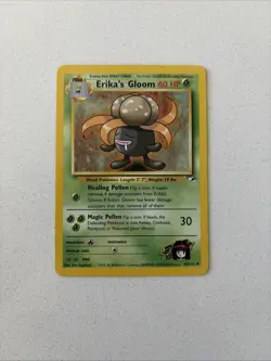 Erika's Gloom 45/132 - Gym Heroes Vintage WOTC Pokemon TCG Card LP - Image 1