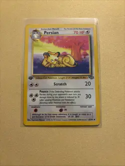 1st Ed Persian Non-Holo WOTC Pokemon Card 42/64 Jungle Set NM/MT - Image 1