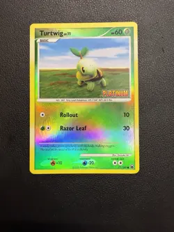 Turtwig - [Platinum] 077/100 Burger King Reverse Holo Pokemon TCG - NM/LP - Image 1