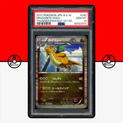 Pokemon PSA 10 Dragonite Holo 040/051 Thunder Knuckle 1st Ed BW8 Japanese - Image 1