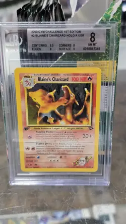 Pokemon Blaine's Charizard 1st Edition - 2/132 - BGS 8 - Image 1