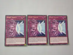 Yugioh! 3x Spirit Shield MZTM-EN035 Rare 1st Ed NM - Image 1