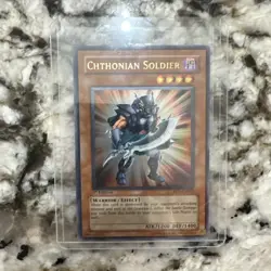 Yugioh Chthonian Soldier EEN-EN010 Ultimate Rare 1st Ed NM - Image 1