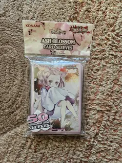 Yugioh Official "ASH BLOSSOM" CARD SLEEVES (DECK PROTECTORS) (50CT) - Image 1