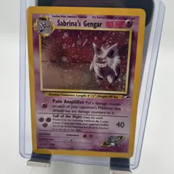 Pokemon TCG Sabrina's Ganger W/SWIRL Holo Rare Card 14/132 Gym Heroes - Image 1