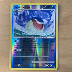 Wailmer 87/147 Reverse Holo Uncommon Pokemon card Platinum Supreme Victors LP - Image 1