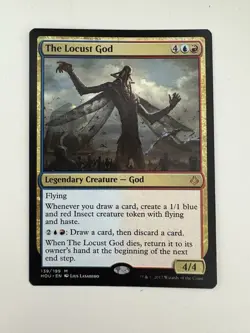 The Locust God MTG Magic the Gathering Card NM Near Mint HOU - Image 1