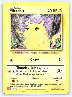 Trading Card Game Classic #008/034 Pikachu Near Mint or Better - Image 1
