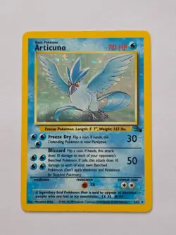 Articuno 2/62 Fossil Set Rare Holo Pokemon Card WOTC 1999 - Excellent - Image 1
