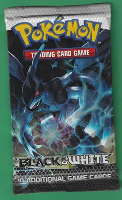 Pokemon "Black and White" 10-Card Sealed Booster Pack (Zekrom) X1 - Image 1