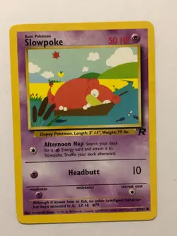 Pokemon Card Team Rocket Slowpoke 67/82 Excellent Condition - Image 1