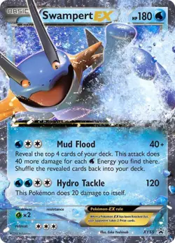 Swampert EX XY55 Ultra Rare Black Star Promo - Pokemon Card - Image 1