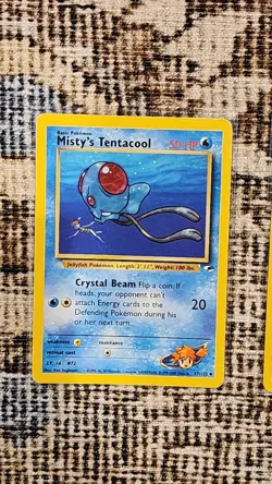 Pokemon TCG Gym Heros Lot (4 Cards) - Misty’s Tentacool, Magikarp, Seaking, Seel - Image 2
