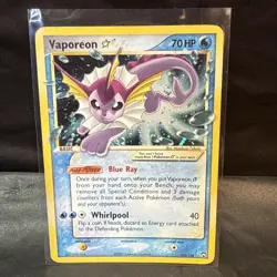 Vaporeon Gold Star Power Keepers Ultra Rare Holo Card 102/108 - Image 2