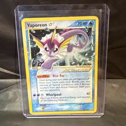 Vaporeon Gold Star Power Keepers Ultra Rare Holo Card 102/108 - Image 4
