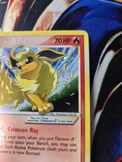 Flareon * Gold Star * 100/108 Power Keepers Holo * Pokemon Card - Image 3