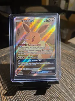 2019 Pokemon EEVEE GX Holo SM233 Sun & Moon Back Star Promo Textured Card MT NM - Image 1