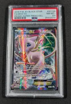 Pokemon Card Full Art Holo Mew EX XY126 PSA 8.5 NM-MT+ Generations Premium Promo - Image 1
