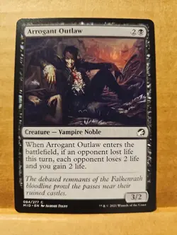 Arrogant Outlaw Innistrad: Midnight Hunt MTG Card See Description For Bonus - Image 1