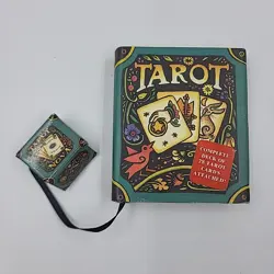 90s Miniature Tarot Book and Tiny Deck of 78 Tarot Cards by Running Press. VGC - Image 1