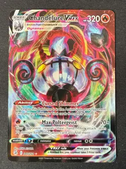 CHANDELURE VMAX 040/264 FST FUSION STRIKE POKEMON CARD TCG NM 2021 HOLO - Image 2