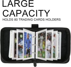 Mini Card Binder 1 Pocket, 80 Pockets Trading Card Binder, Premium Small 2 Pocke - Image 3